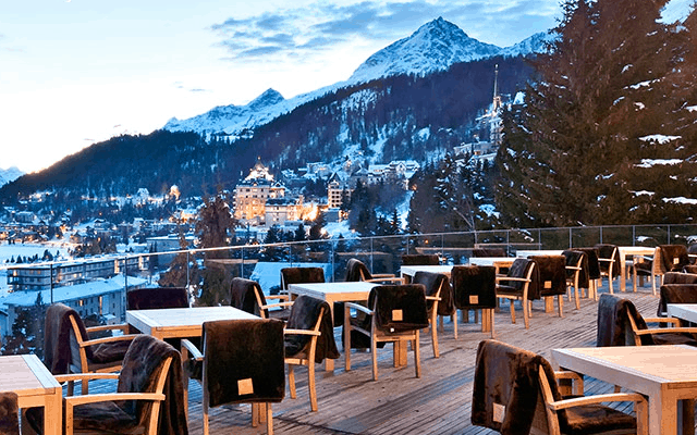 Hot spot: The Carlton Hotel, St Moritz